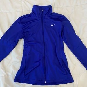 Nike Women’s Long Sleeve Blue Dri-Fit Zip Up Jacket